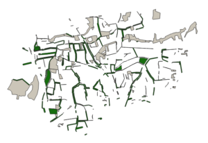 Landscape perennial infrastructures in Miribel watershed